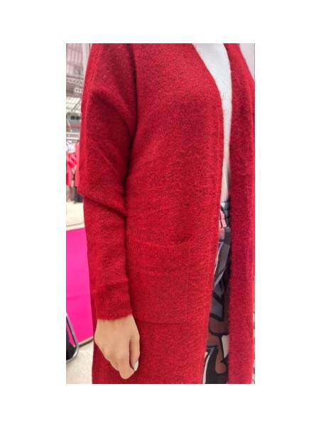 Casaco malha comprido